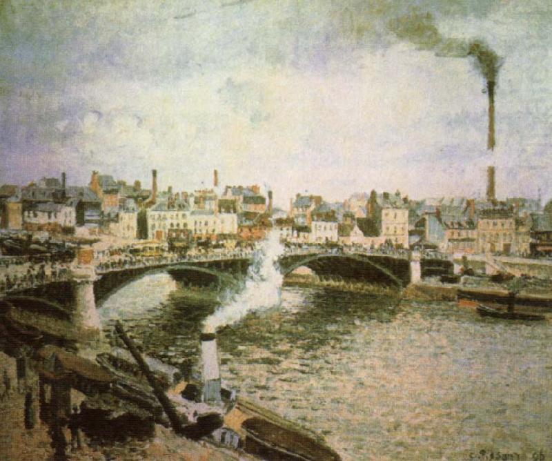Morning,overcast Wather,, Camille Pissarro